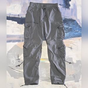 Kody Phillips FUCKIN Pants Gray nylon cargo Size Small